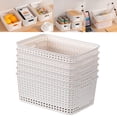 thumbnail image 1 of 6 Pcs Paniers de Rangement en Plastique pour Bureau (Sans Couvercle Version), Panier de Rangement Non Couvert*6 Liquidation, 1 of 4