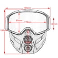 thumbnail image 2 of Mascara Paintball Anti-vaho, Airsoft Cara Completa y Goggles Desmontable y Ajustable MFZFUKR CPB-YY294-2, 2 of 5
