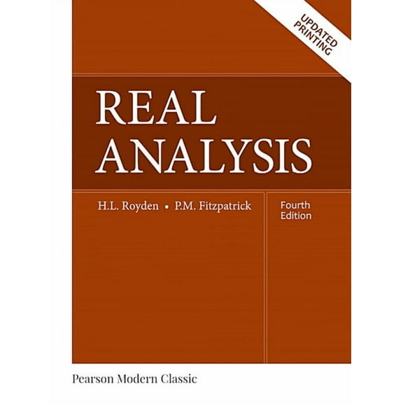 Pearson Modern Classics for Advanced Mat Real Analysis (Classic Version), (Paperback)