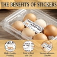 thumbnail image 3 of 15 Sheets 180 Pcs Farm Fresh Unwashed Egg Carton Labels Self Adhesive Egg Packaging Stickers Colorful Egg Carton Stickers Farm Fresh Eggs Stickers for Chicken Egg Carton Labels, 3 of 8