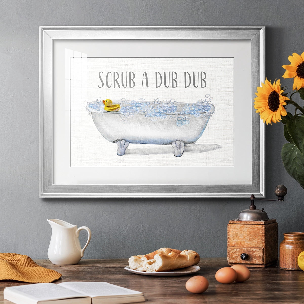 Scrub A Dub Premium Framed Print - Ready to Hang