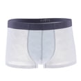 thumbnail image 2 of Calzoncillos de ropa interior para hombres Bragas suaves Calzoncillos cortos de tiro bajo Gris l Sunnimix Ropa interior de calzoncillos de hombre, 2 of 8