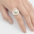 thumbnail image 4 of CHOOSE YOUR COLOR White Simulated Pearl Filigree Ring .925 Sterling Silver Band Jewelry Female Size 8, 4 of 4