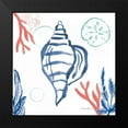 thumbnail image 2 of Zaman, Farida 20x20 Black Modern Framed Museum Art Print Titled - Coastal Jewels II Coral Cove, 2 of 5