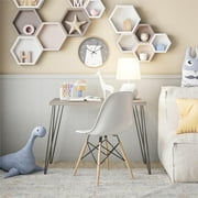 Mainstays Retro Computer Desk, Distressed Gray Oak