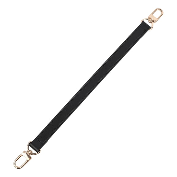 Women Short Bag Strap, Handle Replacement Bags Belts, Lobster Clasp, Shoulder Bag Strap, Wallet PU Leather for Purse Making Handmade Bag Repair Black