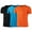 Black&Blue&Orange, variant on Kids Boys 3 Pack Athletic Performance T Shirt Basketball Training Shirts Moisture Wicking Tops Black&White&Red 150