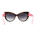 thumbnail image 3 of Girls Kids Size Oversize Cat Eye Retro Sunglasses Tortoise Pink Smoke, 3 of 4