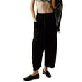 thumbnail image 3 of Kmbangi Women's Summer Casual Wide Leg Pants Solid Color Drawstring Trousers with 2 Big Pockets, 3 of 5