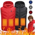 thumbnail image 2 of Chaleco calefactable para niños, chaleco calefactor de algodón con capucha para niños, chaleco térmico inteligente Usb, abrigo de invierno para exteriores para niñas y niños, 2 of 5