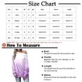 thumbnail image 2 of Trendy Off Shoulder Sweatshirt for Womens Gradient Ombre Slouchy Sexy Long Sleeve Shirts Baggy Blouses Pullover Tops, 2 of 4