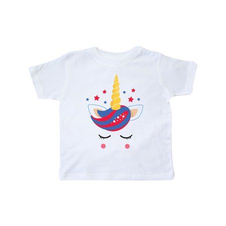 

Inktastic Memorial Day Unicorn Face Gift Toddler Toddler Girl T-Shirt