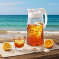thumbnail image 2 of Lustroware Easy Care One-touch Airtight Pitcher 1.7QT (54oz) for Hot or Cold Liquids | High Heat Resistant, Leak Proof & Space Saving | Made in Japan, 2 of 12