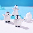 thumbnail image 2 of Miangastore Polar Bear Shape Resin Mini Winter Figurines for Moss Garden Compatibility 1 Set, 2 of 8