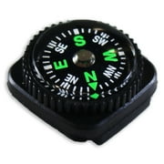ADROIT 0.75" (1.9 cm) Hiker's Plastic Compass | Versatile Strap Feature for Watch Band & Lanyard | Accurate Directional Tool