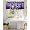 thumbnail image 2 of Gnomes Halloween Kitchen Valances for Windows Purple Pumpkin Black Cat Bat Valance Curtains&nbsp; for Kitchen /Living Room/Bedroom/ Bathroom Decor, 42"x12 " ,Rod Pocket 1 Panel,, 2 of 7