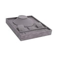 thumbnail image 4 of Milageto Jewelry Organizer Storage Tray Necklace Earrings Rings Bracelet for Home Use Gray, 4 of 8