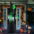 thumbnail image 3 of 8 FT Giant Halloween Inflatable Ghost Blow up Ghost Decoration w/ Mirror Face, 3 of 10