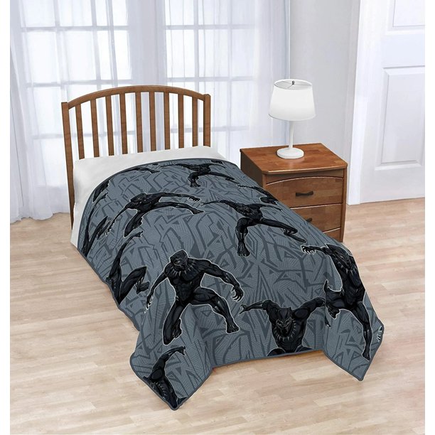 Marvel Comics Black Panther TwinFull Sized Throw Blanket
