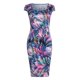 thumbnail image 2 of Minifalda de fiesta de noche con estampado de s y cuello cuadrado de manga corta para mujer Zulema Vestido sexy de mujer, 2 of 8