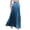 AA-Dark Blue, variant on Womens Maxi Skirt Summer Boho Flowy Elastic High Waist Eyelet Tiered Long Skirts with Pockets Casual Vacation Clothes Black XL
