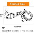 thumbnail image 2 of Pegatinas de pared Yashi notas musicales vinilos decorativos para dormitorio, 2 of 5