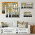 thumbnail image 4 of Designart Large Tree framed wall Art, Dense Birch Tree Forest I , Tree framed wall art decor, Grey Modern black framed wall art, 32x24 inches black frame, 4 of 5