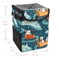 thumbnail image 5 of Christmas sled Foldable Car Garbage Can with Lid, Leak-proof, and Hanging Storage Bag - Car Trash Can and Bin, 5 of 6