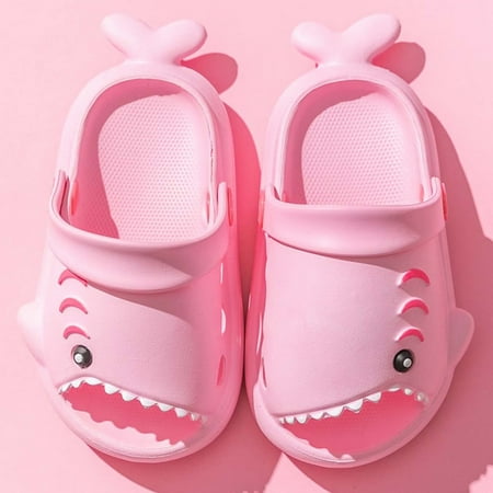 

Bescita Candy Colors Sandals Summer Shark Slipper Baby Boy Girl Beach Soft Bottom Non-slip Shoes Kids Sandals(4-5 Years)