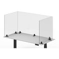 thumbnail image 6 of RECLAIM® Acrylic Sneeze Guard Desk Divider - 60" x 30" Tabletop, Clear, 6 of 9