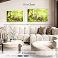 thumbnail image 4 of Elephant Stock Rabbits By The Meadow Wall Art - Horizontal Multi Panel Canvas - Living Room Wall Decor - Animal Multi Panel - Green And Yellow Decor - 45" x 28", 4 of 8