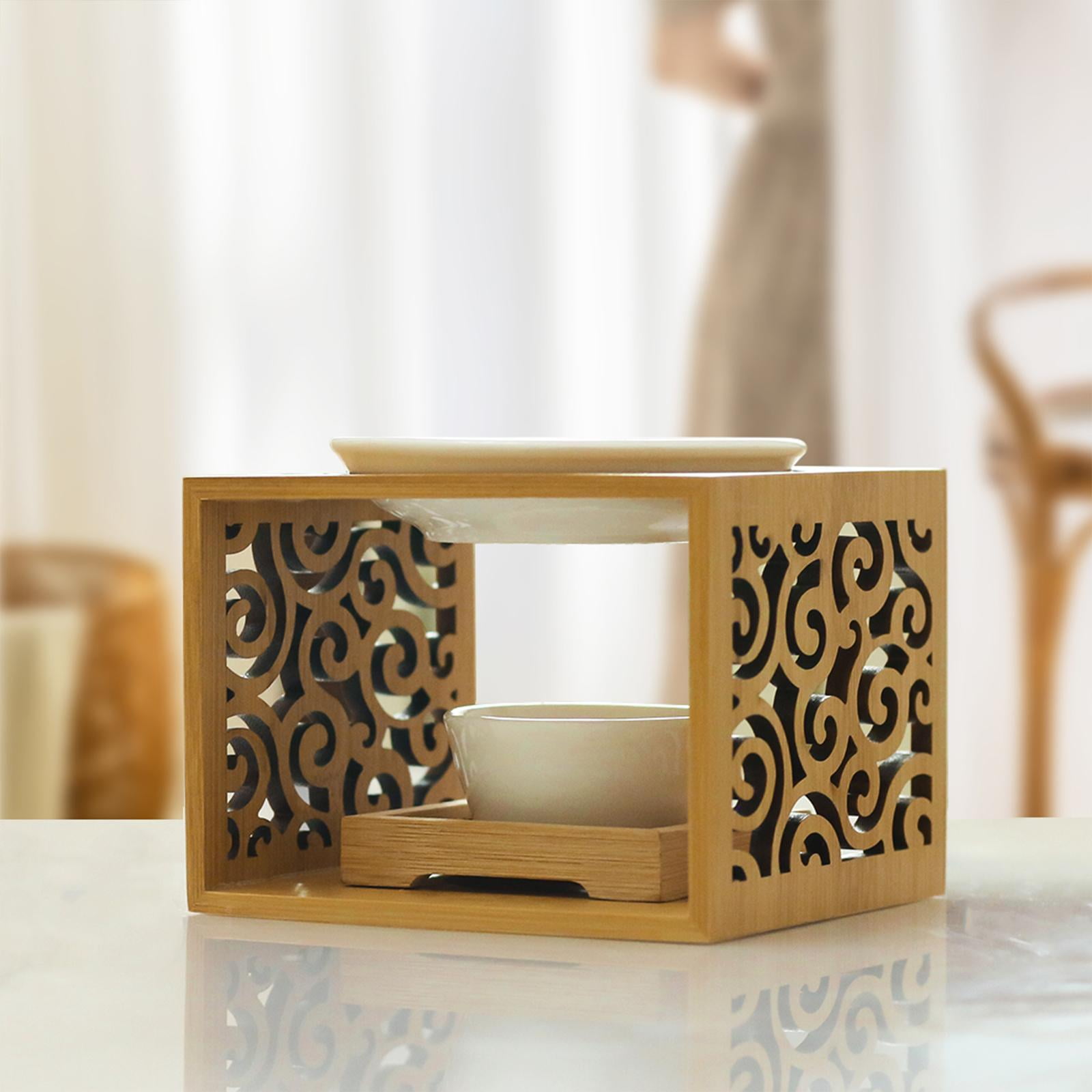 WLPZXP Ceramic Tealight Candle Holder Aromatherapy Oil Burner,Essential Oil Incense Aroma Diffuser Furnace Home Living Room Yoga Decor