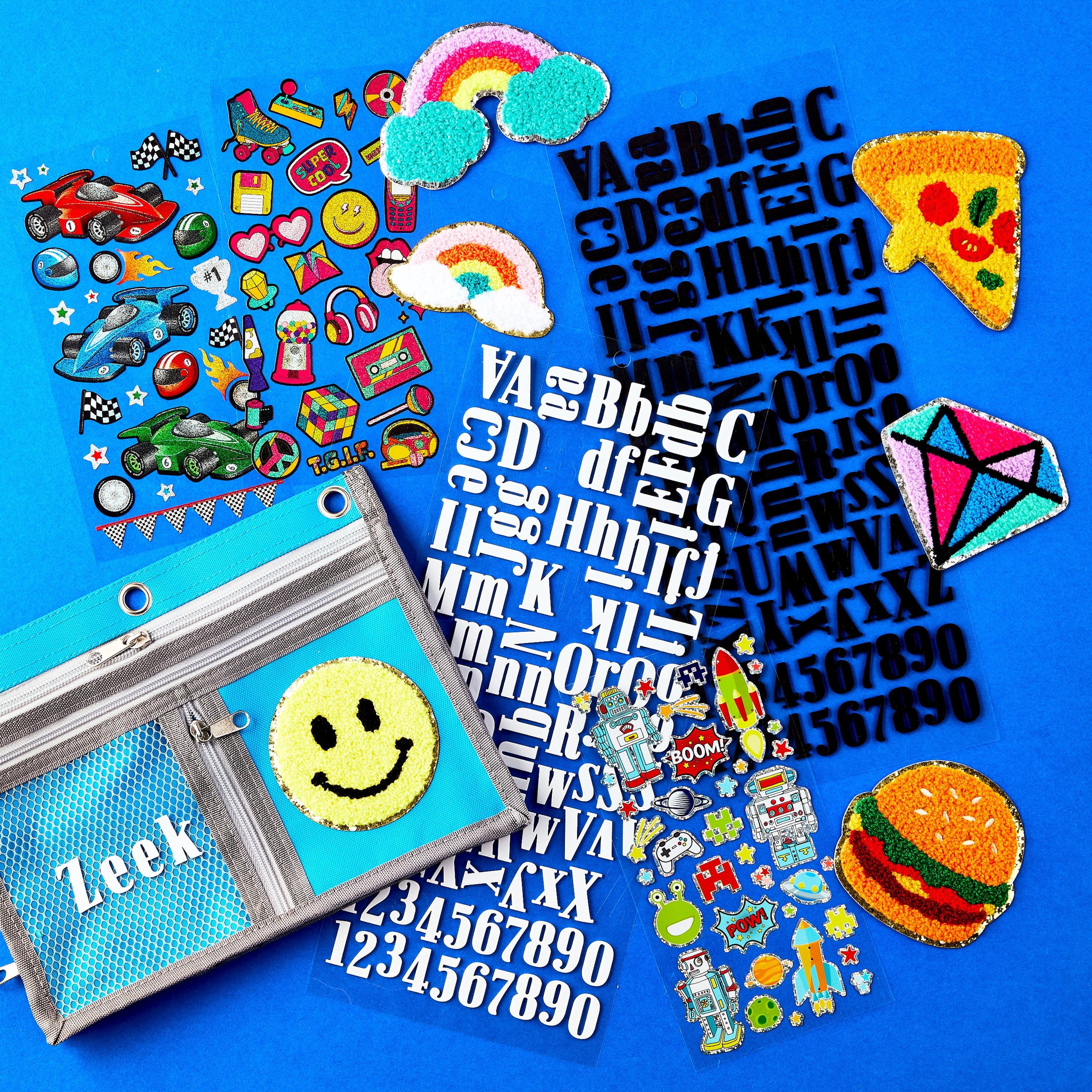 Hello Hobby Black Foam Alphabet Stickers, 104 Count, Ages 3+, Educational Alphabet Toys