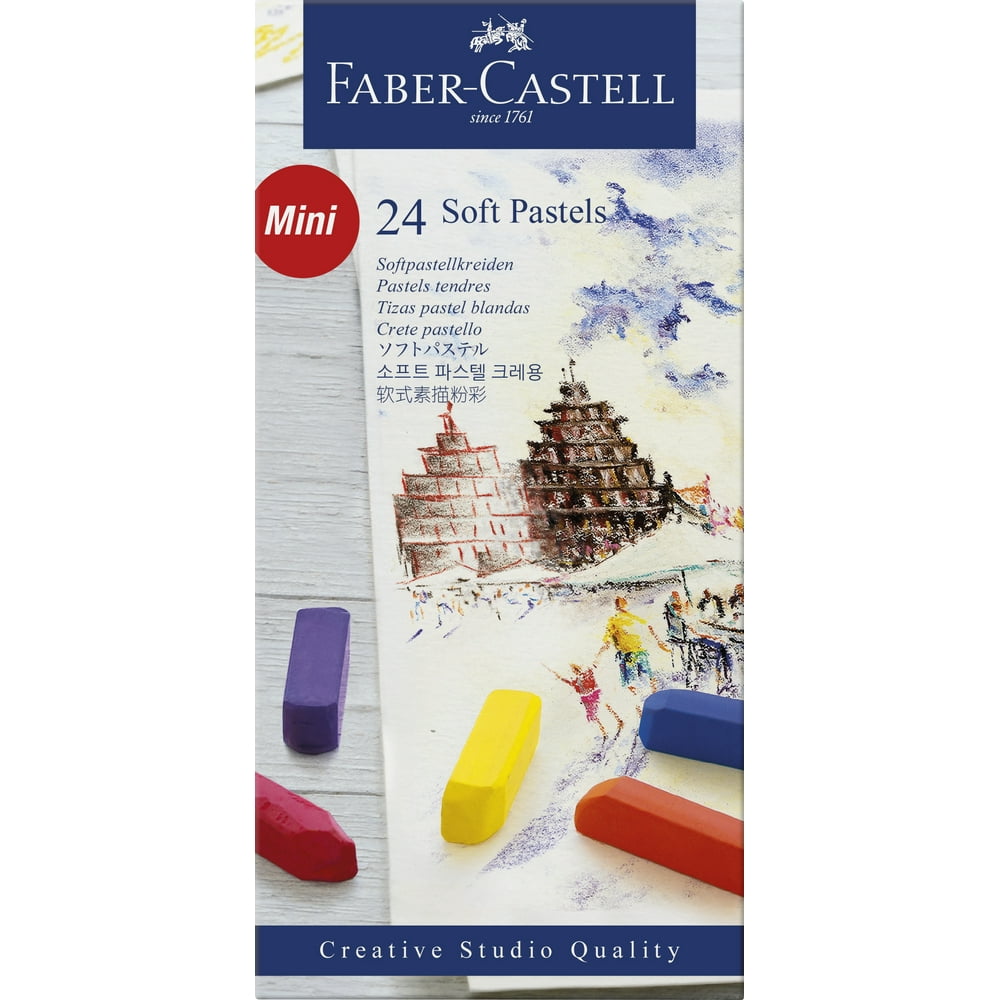 FaberCastell Soft Pastel Half Length Sticks, Box of 24