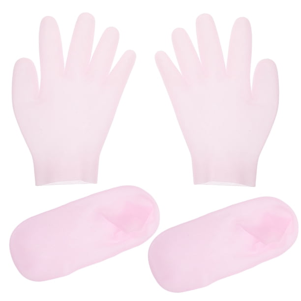 1 Juego de calcetines humectantes para mujer, guantes humectantes, guantes y calcetines de mano hidratantes