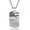 Silver, variant on Men USA Flag Dog Tag Necklace, Customize Necklace with Stainless Steel Chain, Gold Plated/Black