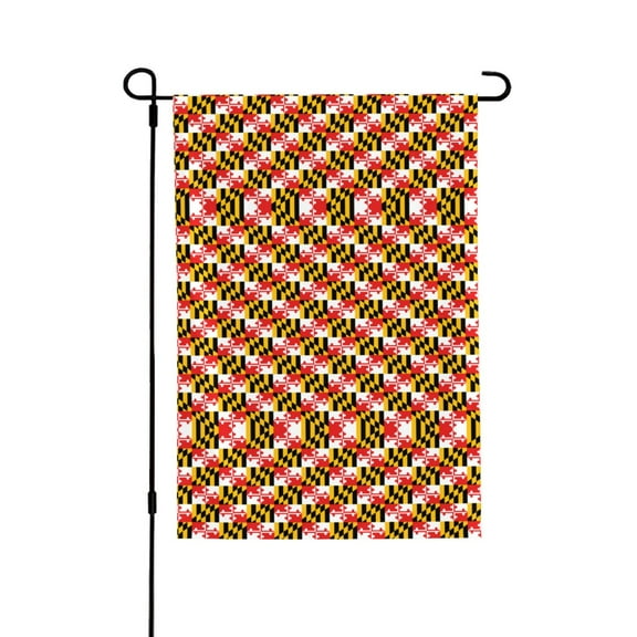 Maryland Flag Pattern Garden Flag 28x40 Double Sided Large Stained House Yard Flag For Outside Porch Lawn Decor