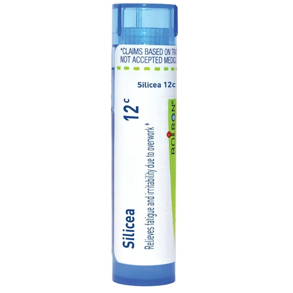 Boiron Silicea 12C, Homeopathic Medicine for Fatigue And Irritability Due To Overwork, 80 Pellets