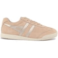 thumbnail image 2 of Gola Classics Harrier Mirror Women's Lace Up Suede Leather Sneakers In Beige Size 6, 2 of 6