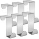 thumbnail image 1 of Door Hooks, Over Door Hanger 6 Pack Stainless Steel Door Hanger, 1 of 5