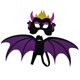 thumbnail image 5 of Disfraz de diablo para niños Ala de diablo para carnaval Accesorios para niños Violeta 6 a 15 años, 5 of 9
