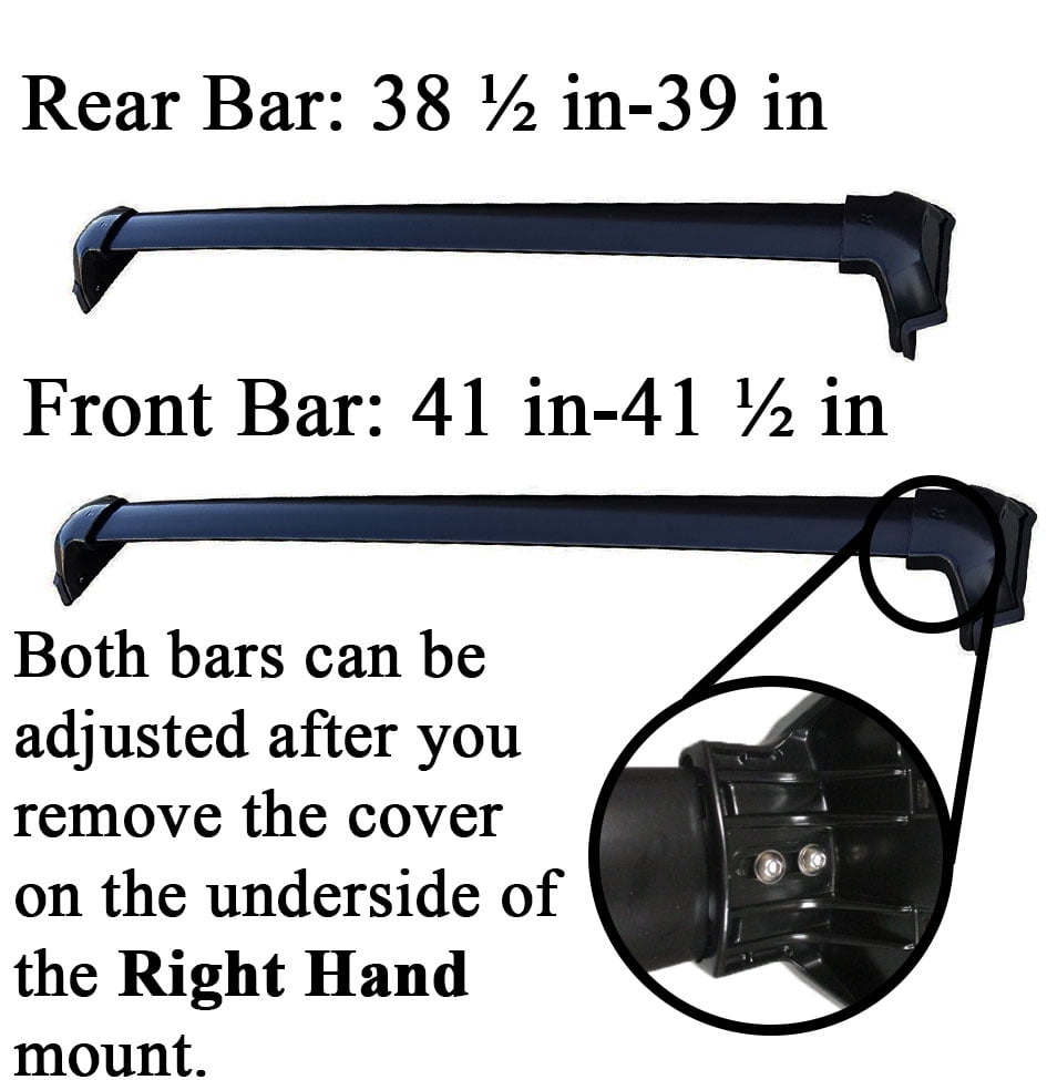 BRIGHTLINES Roof Rack Cross Bars Replacement for Honda CRV 2017-2022 Set of 2pcs, Black Aluminum Roof Top Cargo Rack