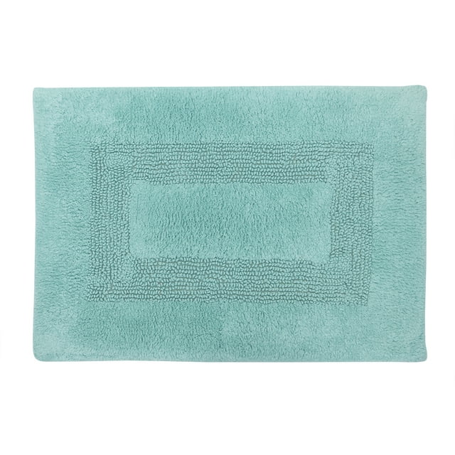 Tapis de bain Mainstays Racetrack 100% Coton Blue-vert, 17" x 24"
