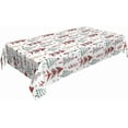 thumbnail image 2 of Merry Christmas Tablecloth 60 x 102 Inch Rectangle Colorful Christmas Trees Table Cloth Washable Holiday Winter Table Cover for Kitchen Party Picnic Dinner Indoor Outdoor Decor, 2 of 4