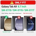 thumbnail image 2 of Funda para tableta HXCASEAC Samsung Galaxy Tab A9 de 8.7 pulgadas a prueba de golpes, 2 of 8