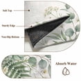 thumbnail image 6 of Area Rug for Living Room, Spring Eucalyptus Non-Slip Indoor Large Carpet for Bedroom/Dining Room, Garden Botanical Leaves Butterflies Washable Low-Profile Rectangle Floor Runner Rugs - 6 x 9 Ft, 6 of 8