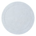 thumbnail image 2 of Home Weavers Inc Home Weavers Bathroom Rug, Cotton Soft, Water Absorbent Bath Rug, Non Slip Shower Rug Machine Washable 30" Round White, 2 of 5