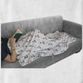 thumbnail image 6 of Cherry Soft Flannel Fleece Throw Blanket, Hand Drawn Illustration of Red Pie Cherry with a Single Leaf on Stems, Cozy Plush for Indoor and Outdoor Use, 50" x 60", Pink Black White, by Ambesonne, 6 of 6