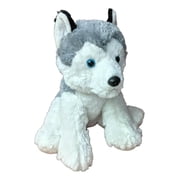 Aurora 50269 14 in. Cuddly Husky Cozy Comfort Endless Snuggles Stuffed Animal Toy, Gray