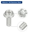 thumbnail image 4 of Uxcell M5x14mm Phillips Hex Head Flange Bolts, 10 Pack 304 Stainless Steel Screws, 4 of 5
